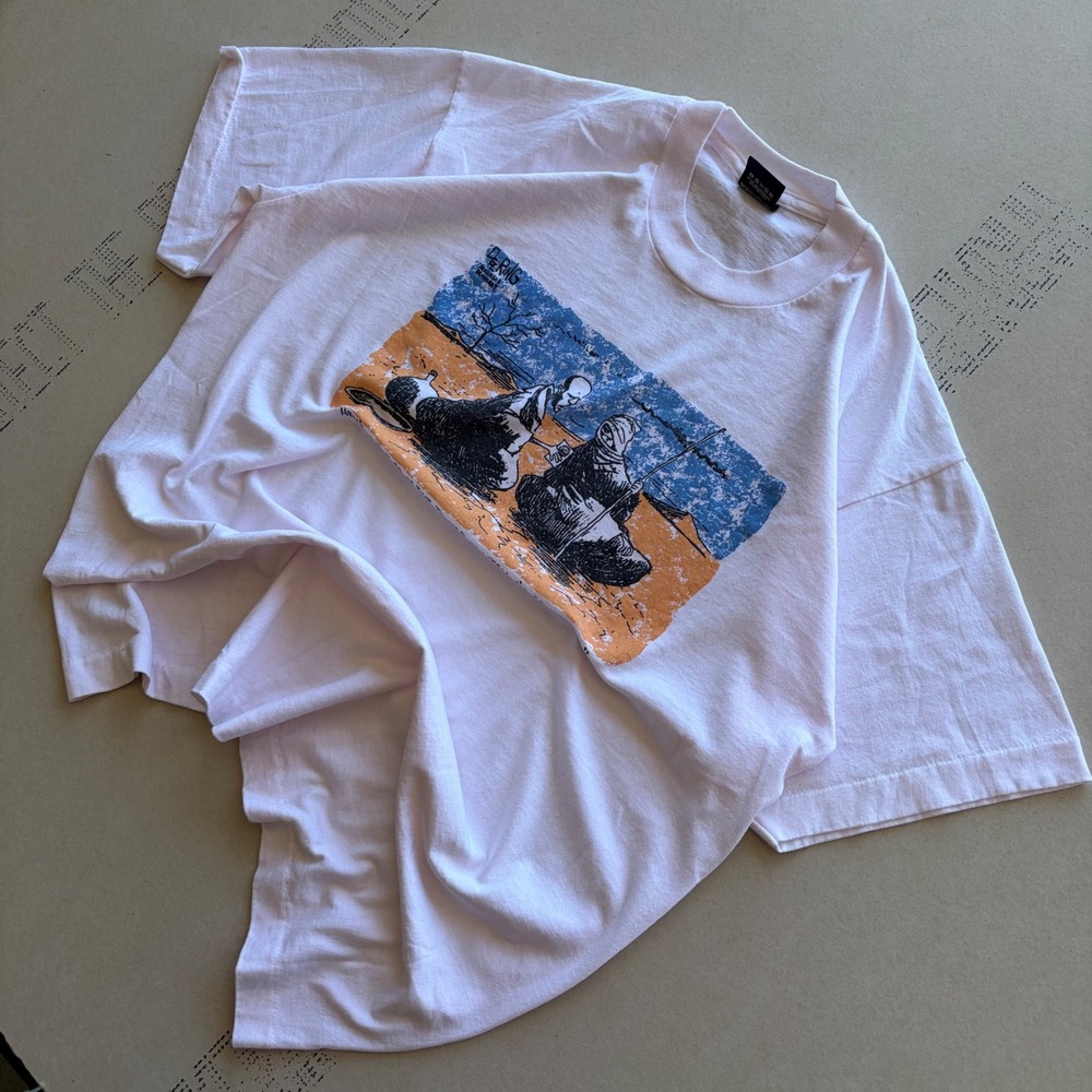 Vintage 90s Art Sand Dunes Niche‎ Rare T-shirt